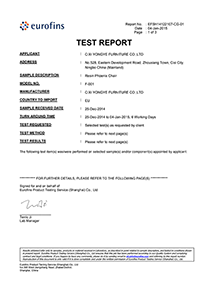 Report certificate