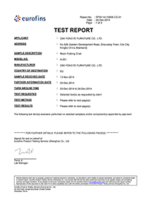 Report certificate