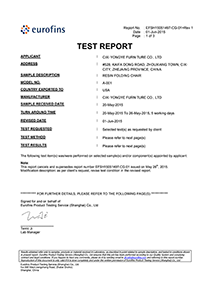 Report certificate