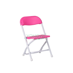 Kids lightweight foldable poly steel PP children plastic folding chair