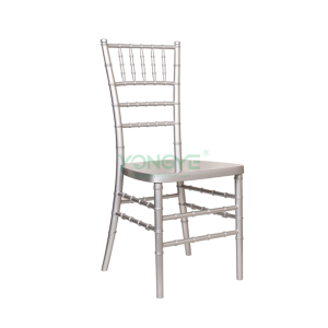 Lightweight stackable commerical two pieces resin plastic tiffany chiavari chair