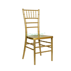 Super strong banquet events wedding full-inserted steel tube plastic resin chiavari chair