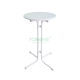 Foldable high dinning 60/70/80 plastic and steel cocktail bar table