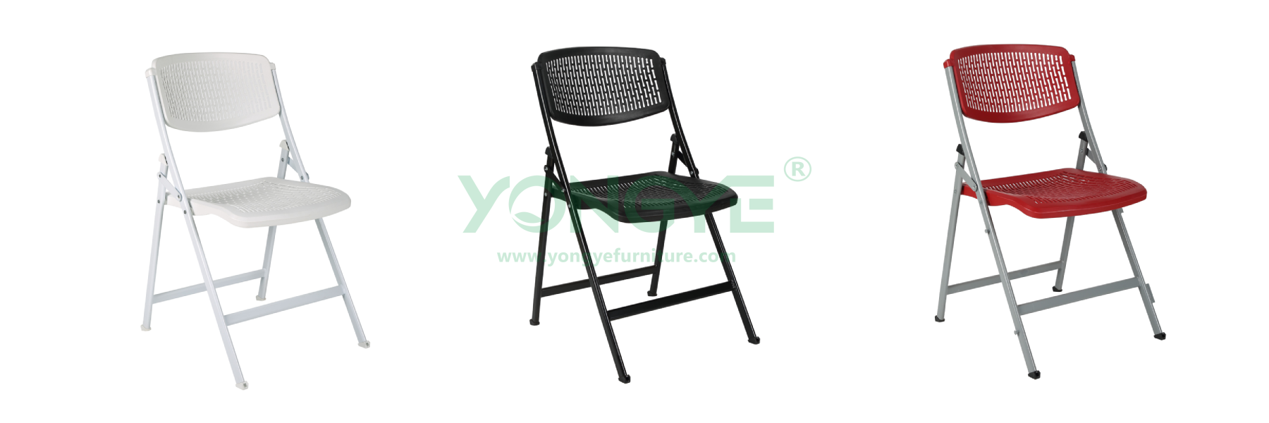 Main image of Mesh Vertical Leg Steel-plastic Folding Chair.png