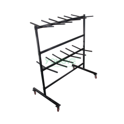 Metal Double Layer storage hanging Chair Storage Cart trolley