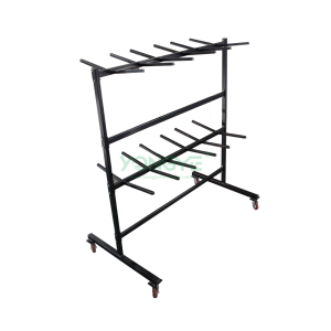 Metal Double Layer storage hanging Chair Storage Cart trolley