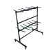 Metal Double Layer storage hanging Chair Storage Cart trolley