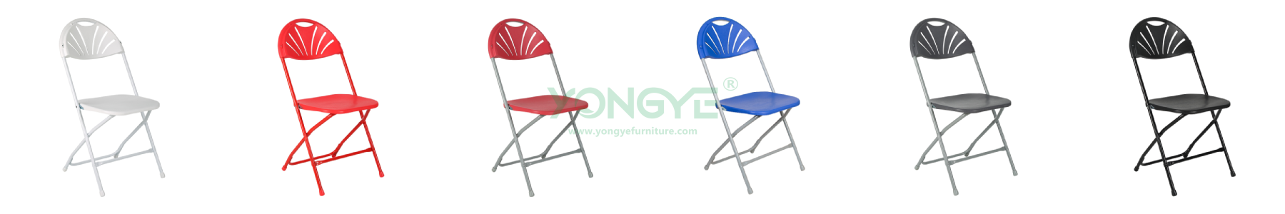 Red Fan Back Steel &Plastic Folding Chair.png