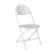 Lightweight foldable banquet office ploy fan back plastic folding chair