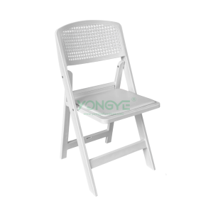 Outdoor garden patio events quality ratten holes resin folding chair