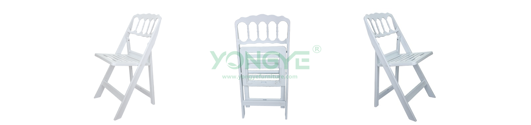 Outdoor cheap Napoleon Resin Folding Chair With Slat Seat Pad (3).png