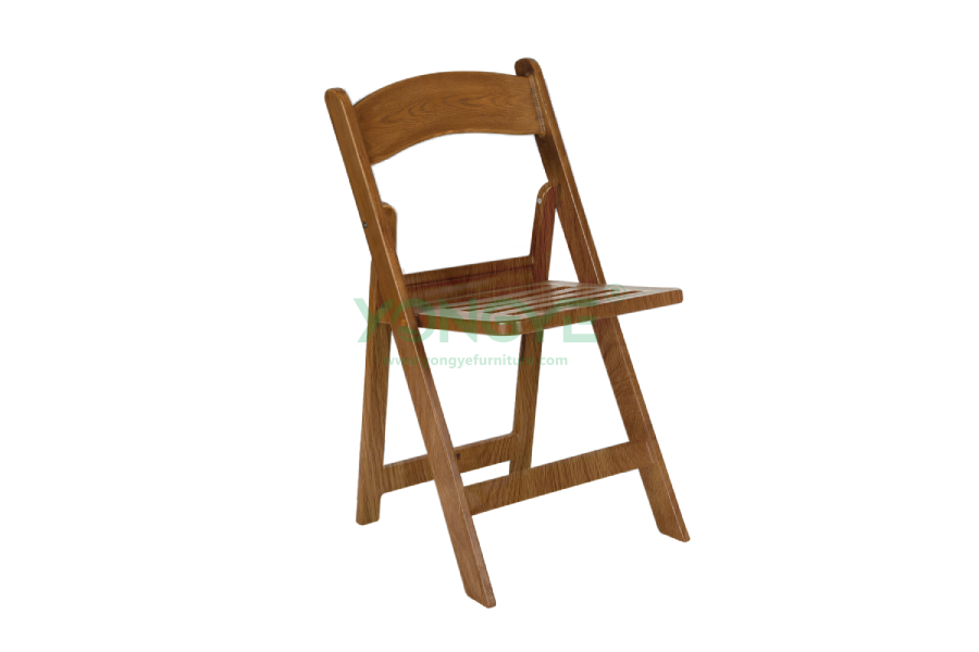 Walnut Resin Folding Chair with Wood GrainSlat seat pad (1).png