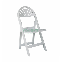 Garden activity outdoor wholesale Fan Back Slat Seat Resin Folding Chair