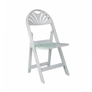 Garden activity outdoor wholesale Fan Back Slat Seat Resin Folding Chair
