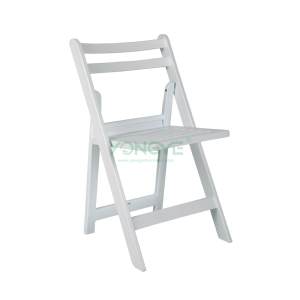 Event outdoor garden balcony Slat Back Seat Resin Folding Chair