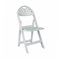 Dinning party events high quality wholesale Fan Back Resin Folding Chair
