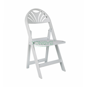 Dinning party events high quality wholesale Fan Back Resin Folding Chair