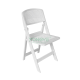 Patio events outdoor garden ratten holes seat back resin folding chair