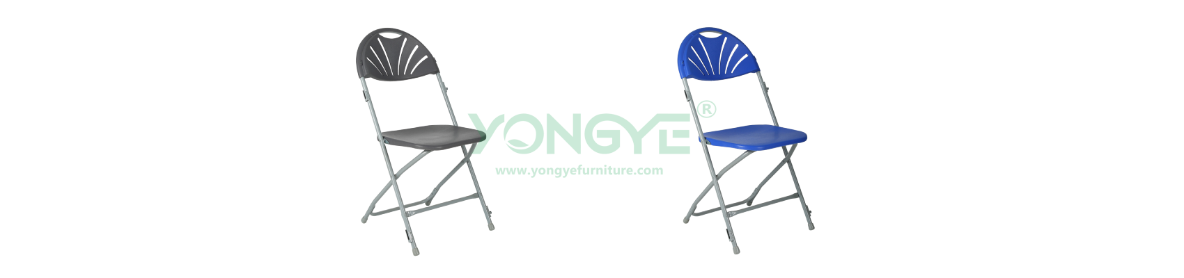 Blue Metal Hook Fan Back Steel & PlasticFolding Chair (1).png