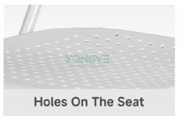 Detail of Fan Back Steel & Plastic Folding ChairHoles On The Seat.png