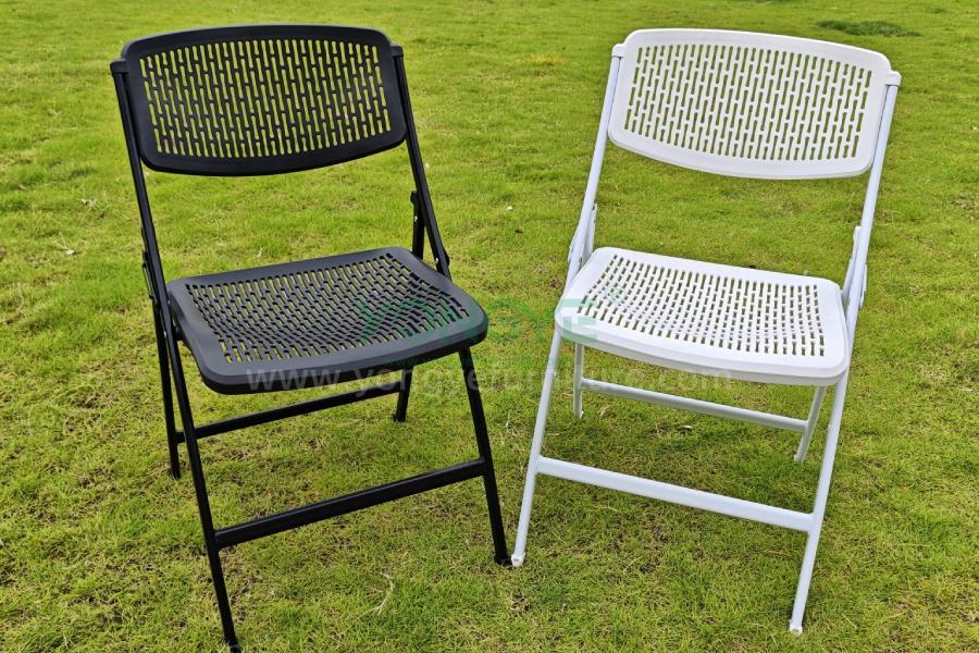 Mesh blend leg steel plastic folding chair1.png