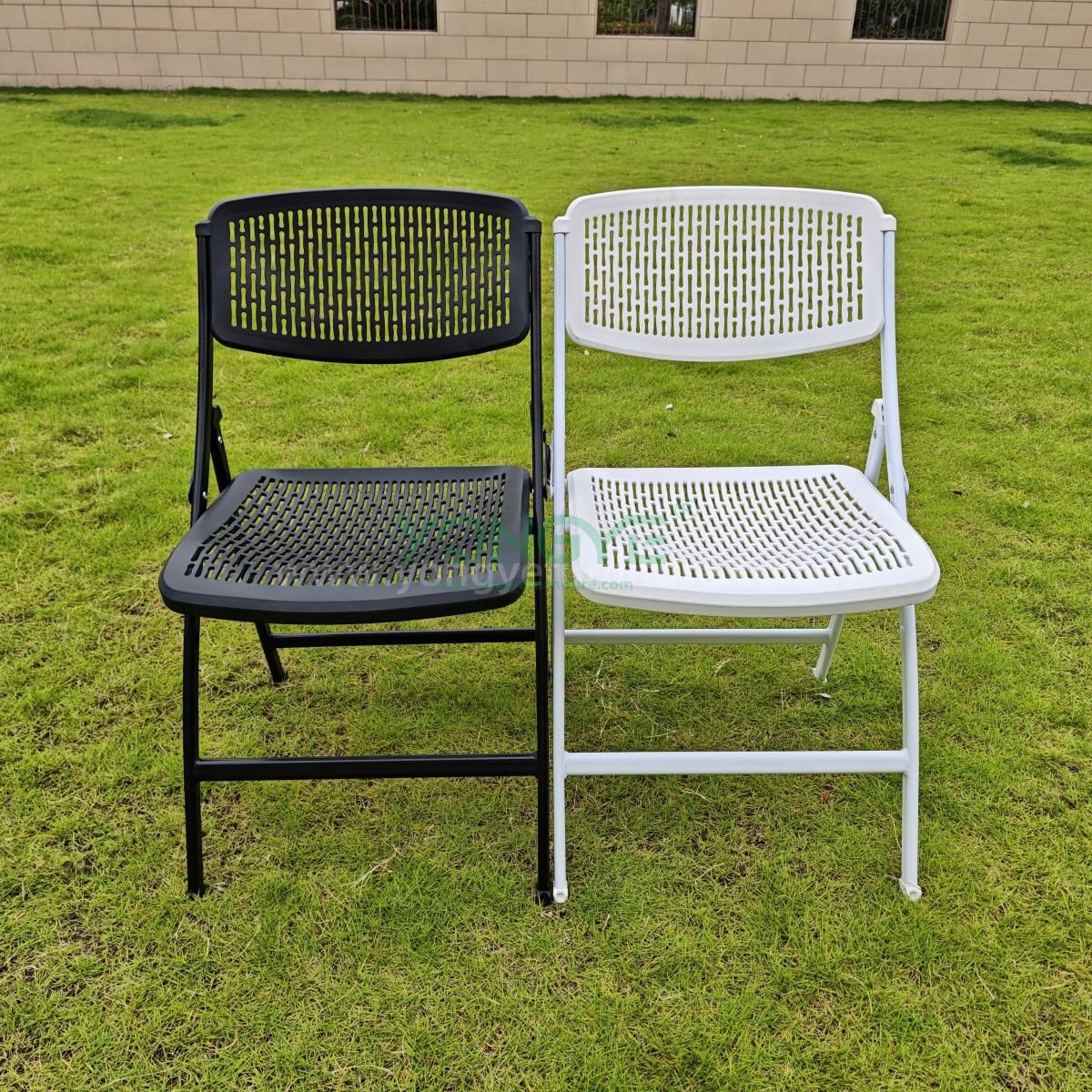 Mesh blend leg steel plastic folding chair3(1).jpg
