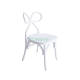 Pink plastic cute colorful strong Kids Resin Bow Chair