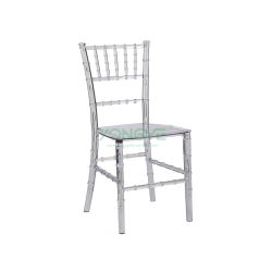 Plastic pc transparent stackable acrylic crystal kids children clear chiavari chair