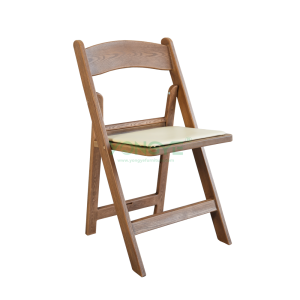 Events rental dinning stackable foldable resin plastic folding chair with wood grain