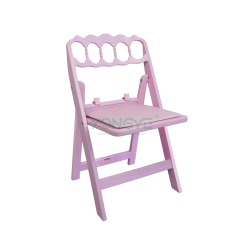 Colorful kids foldable children resin napoleon chair with safety lock