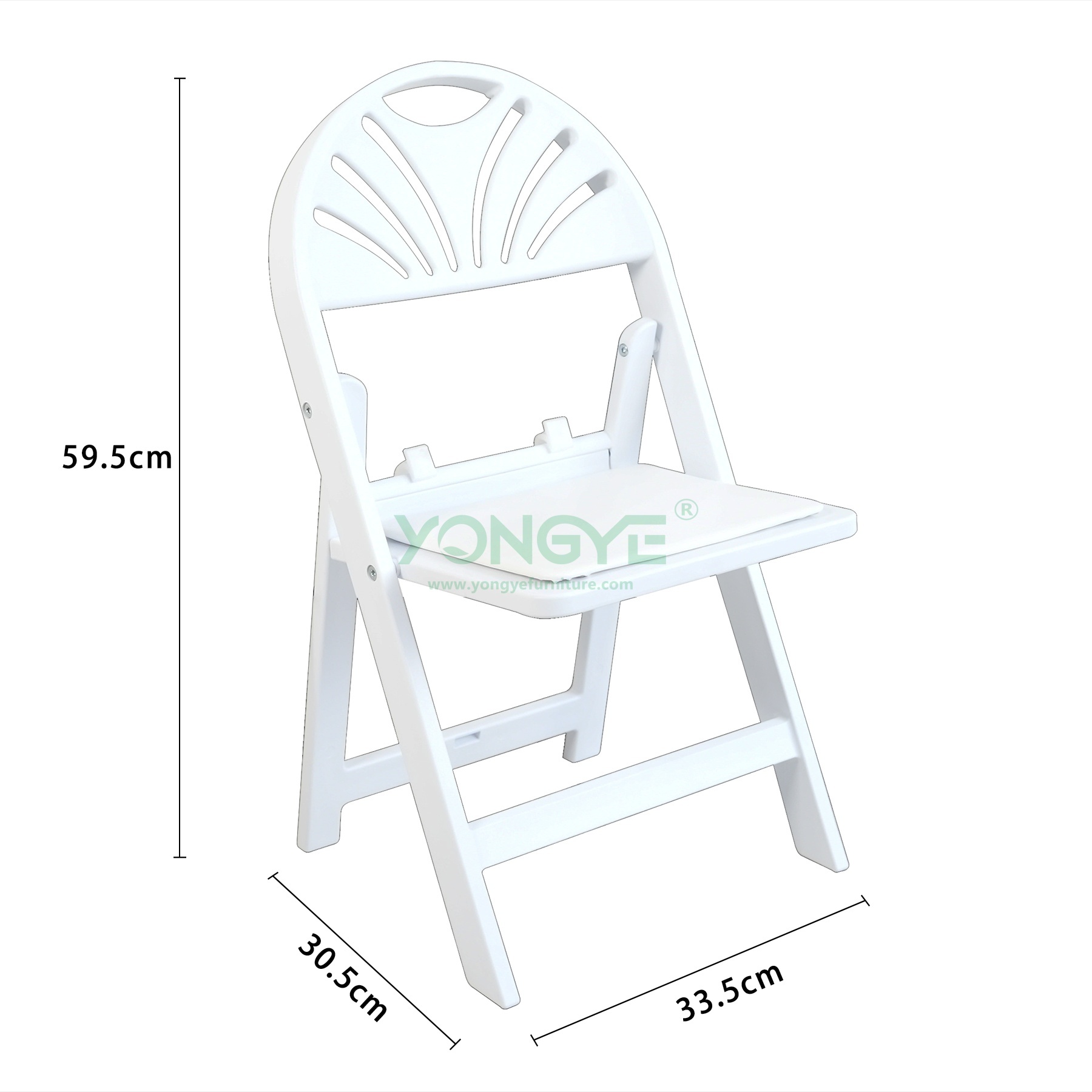 Size of Kids Fan Back Resin Folding Chair.png
