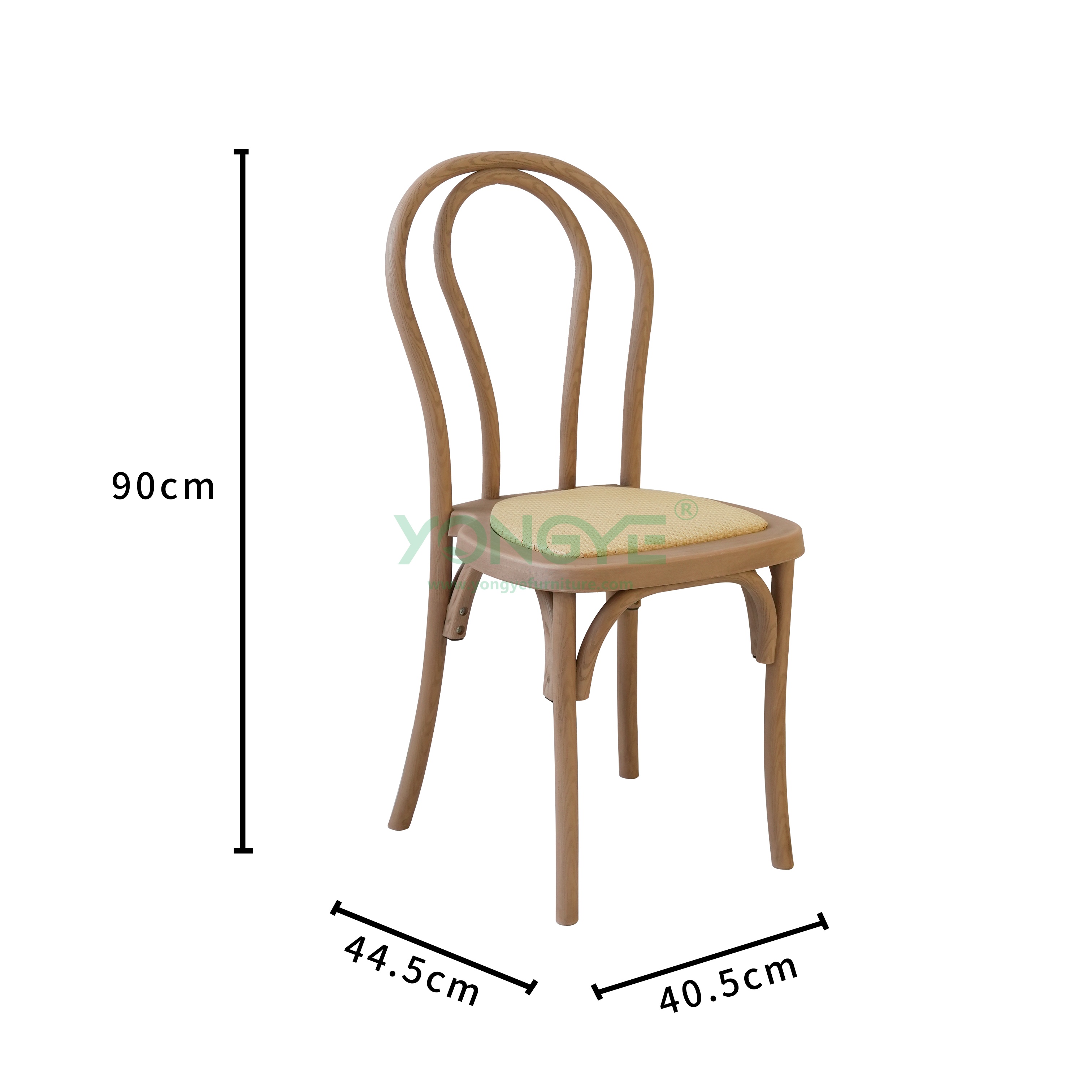 Size of Resin Bentwood Chair With Rattan Seat1.png