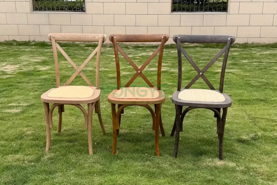 Resin Cross Back Chair With Rattan Seat7.webp