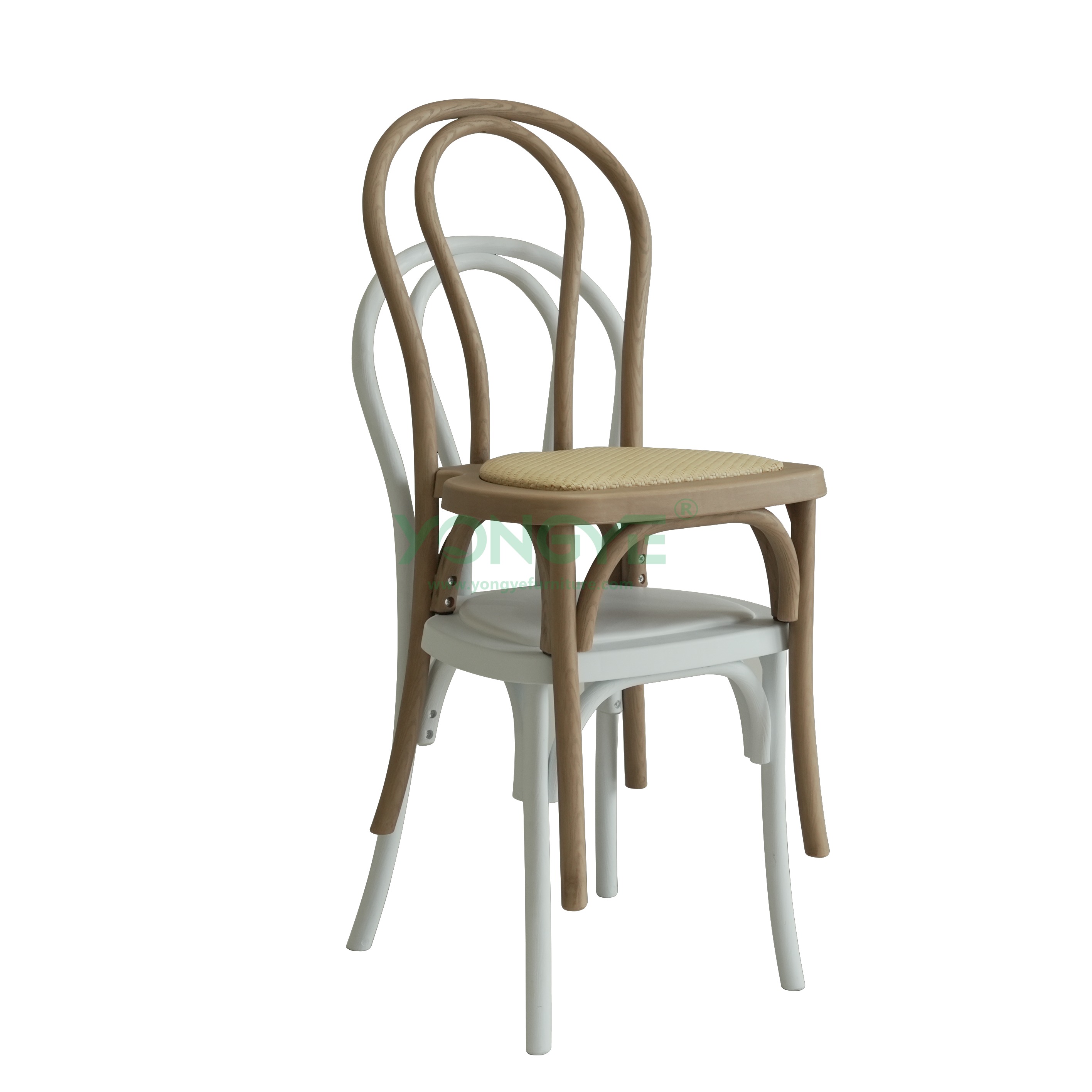 Stackable Resin Bentwood Chair With Rattan Seat.png