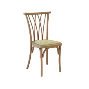 Durable Garden Restaurant Use Resin Willow Chair With Rattan Seat