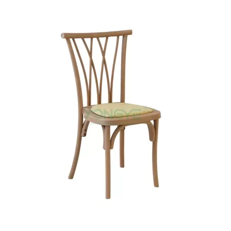 Durable Garden Restaurant Use Resin Willow Chair With Rattan Seat