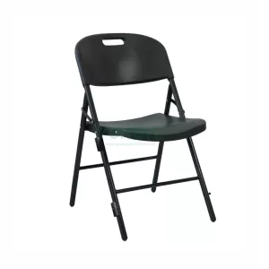 Sturdy Portable Metal Hook injection Plastic Steel folding Chair Bigger Size