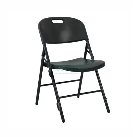 Sturdy Portable Metal Hook injection Plastic Steel folding Chair Bigger Size